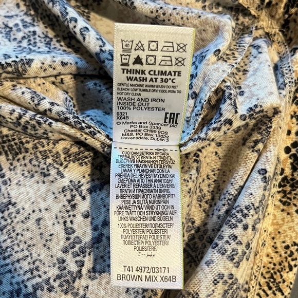 M&S Collection short sleeve top
Multi Browns. Size USA 10 - Picture 6 of 6